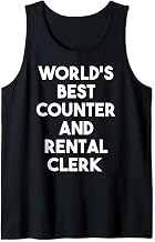 World's Best Counter And Rental Clerk - Funny Tank Top