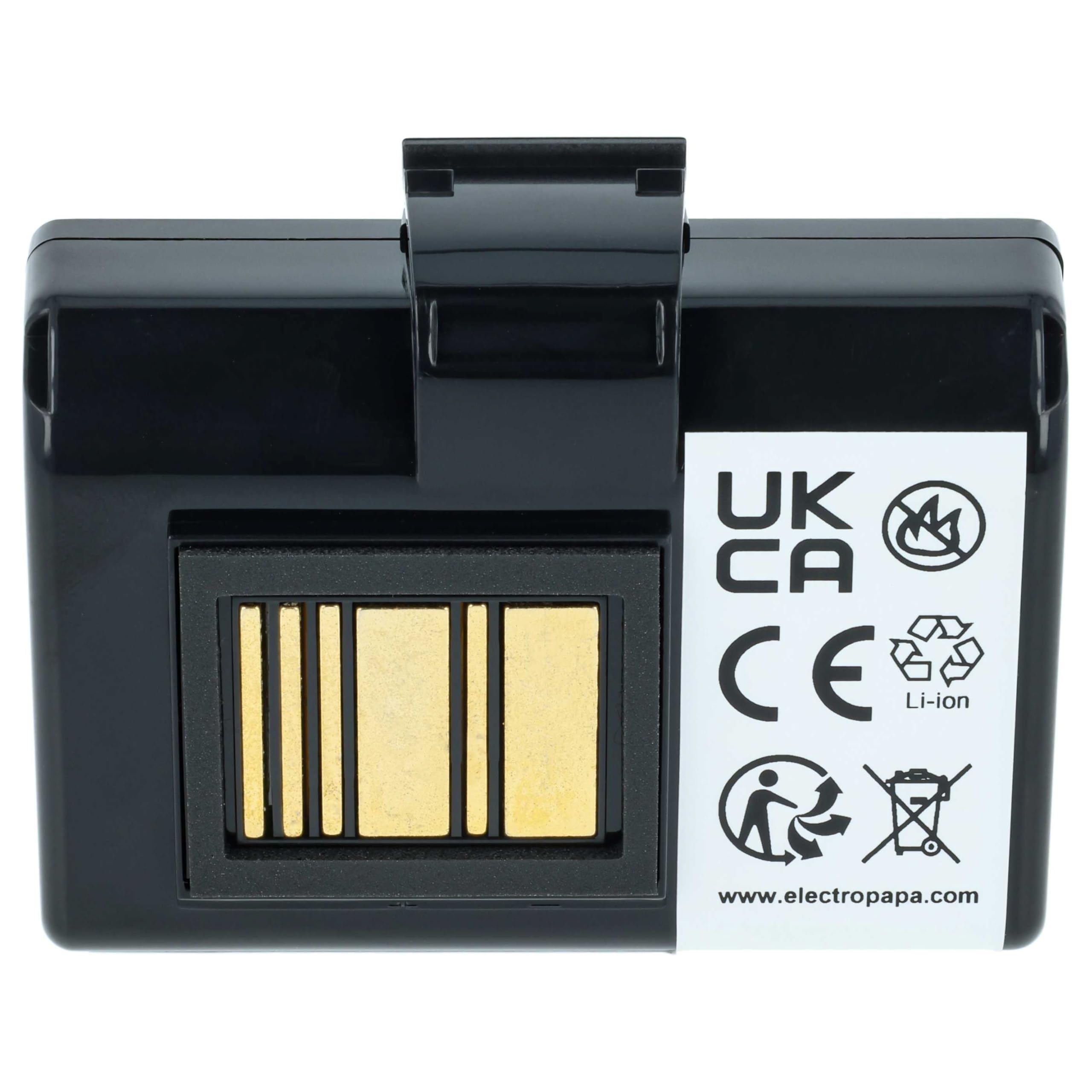 vhbw Akumulator zastępczy do Zebra P1031365-069, P1051378 do drukarek, kopiarek, skaner, drukarek etykiet (3400 mAh, 7,4 V, litowo-jonowy)