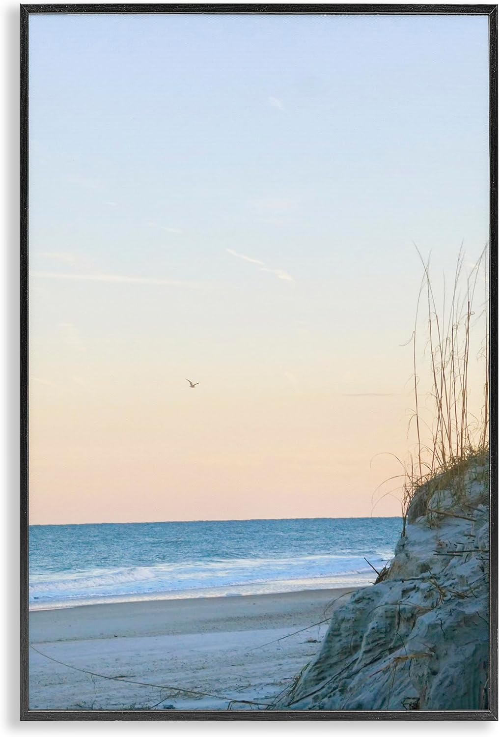 Stupell Industries Serene Beach Sunset Framed Giclee Art Design by Gail Peck