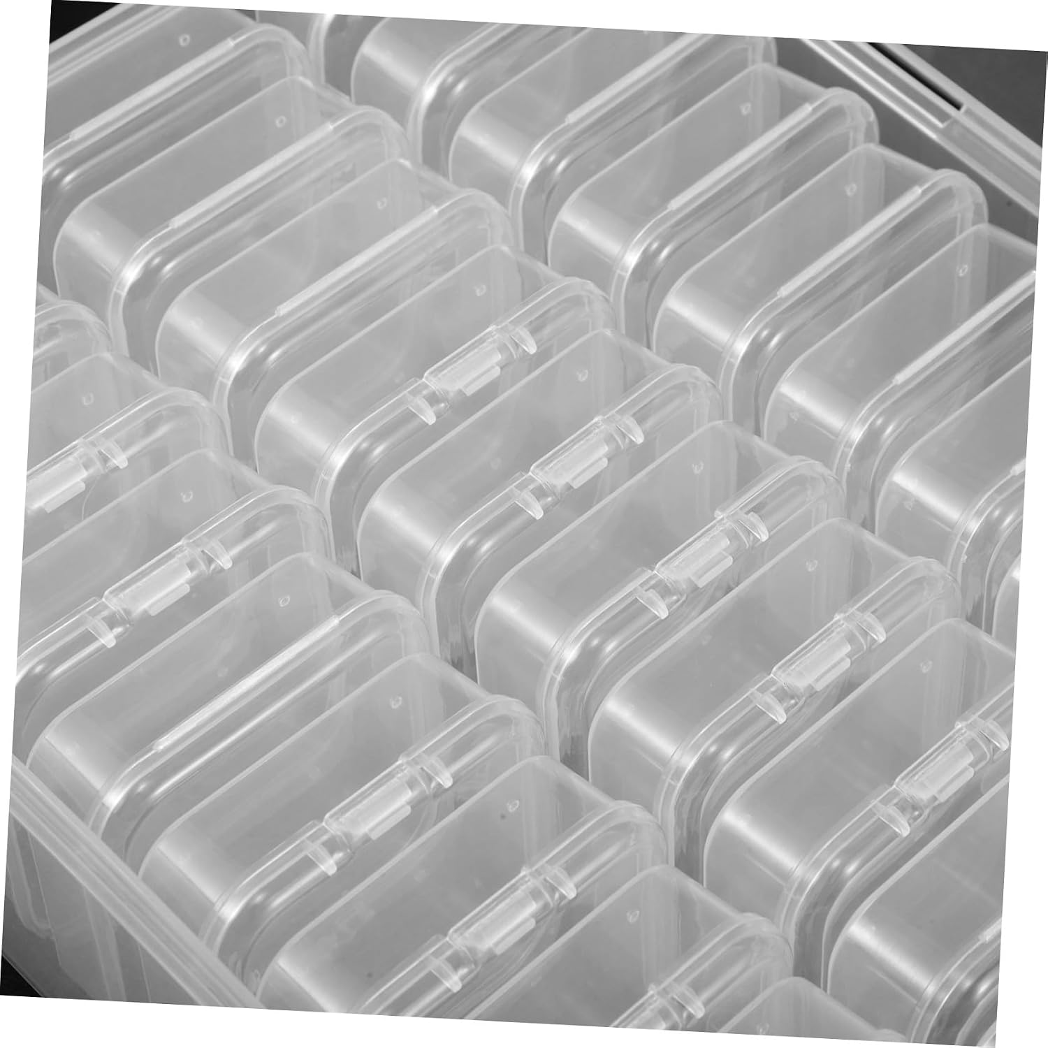 Plastic Jewelry Storage Organizer Box with Multiple Compartments