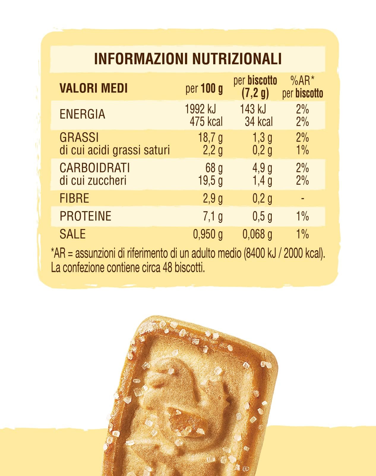 Mulino Bianco Biscotti Frollini Galletti, 12 Pack da 350 g con Latte Fresco 100% Italiano, Senza Olio di Palma, Colazione Ricca di Gusto
