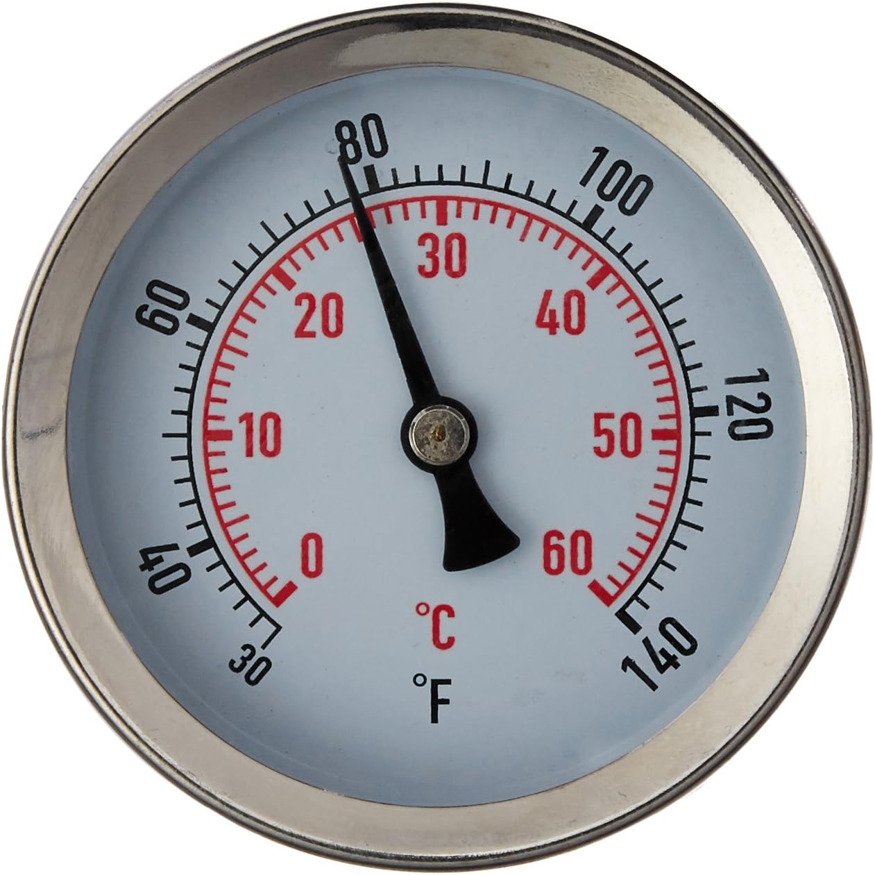 FASTFERMENT Stainless Steel Fermentation Thermometer. Compatible with 3, 7.9, and 14 Gallon Conical Fermenters. FasterFerment Accessory