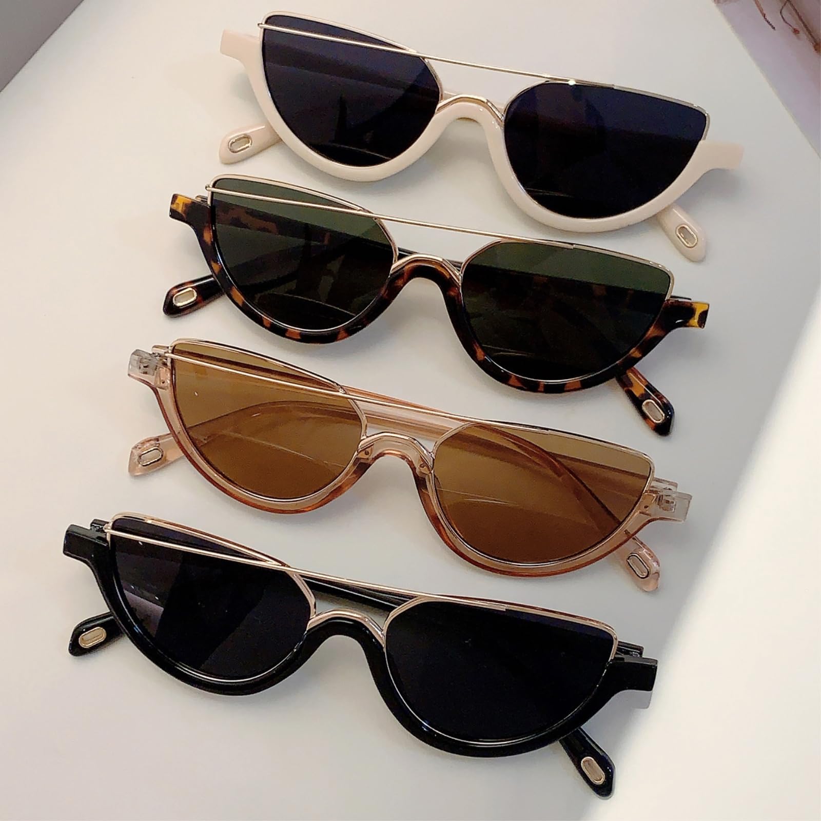 Sonnenbrille Cat Eye Für Frauen Uv400 Retro Leopard Mode Strandausflüge Und Outdoor Gelegenheiten-beige Grey Shows