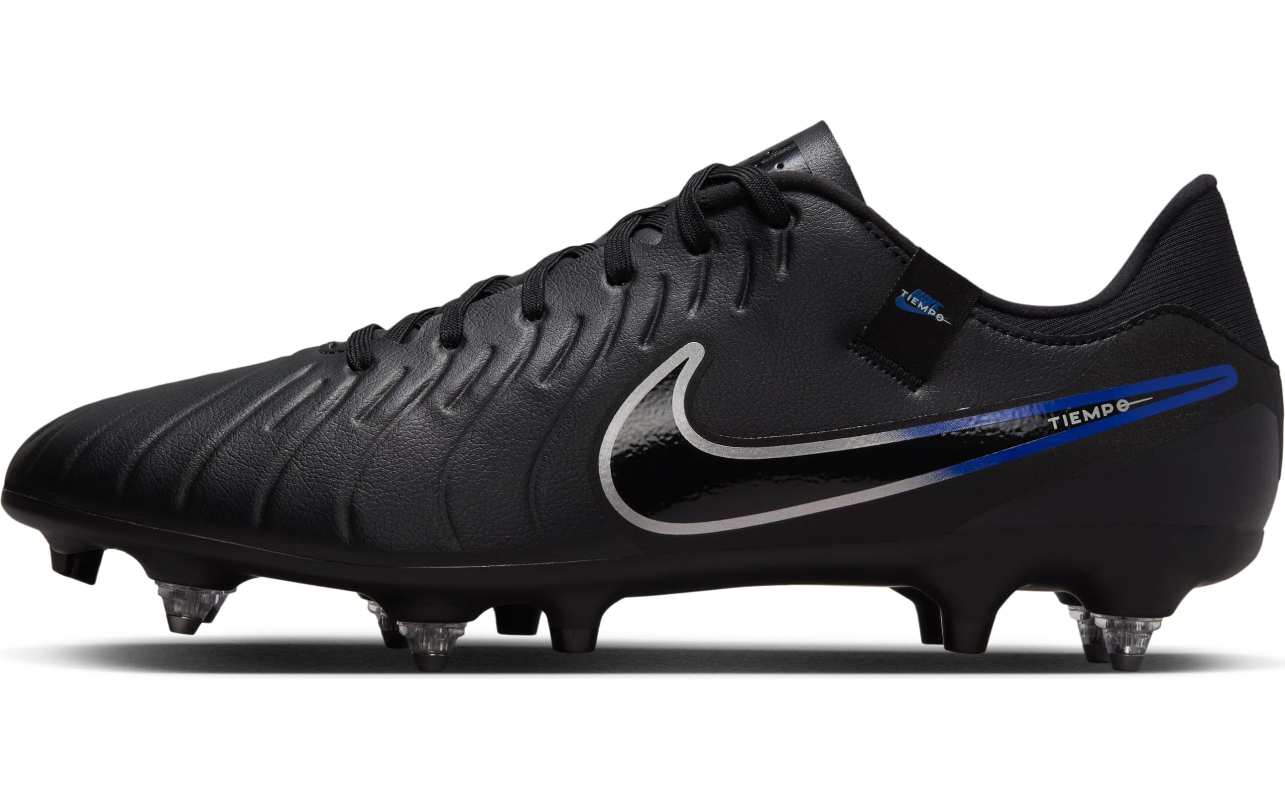 Nike Legend 10 Academy Fg/MG, Basso Uomo, Black Chrome Hyper Royal, 36.5 EU