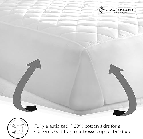 Miniatura 3 de Downright MP-T-COT-14 - Protector de colchón, tamaño individual 39x75