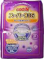 GOO.N スーパービッグ テープ止め 28枚入り6個セット GOO.N 大王製紙 グーンスーパーBIGテープ止めタイプ 28枚 4