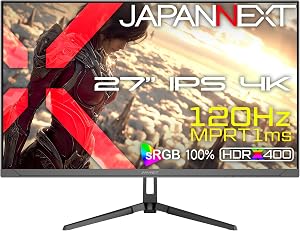 JAPANNEXT JN-i27G120U2（27型 4K・IPS・120Hz）