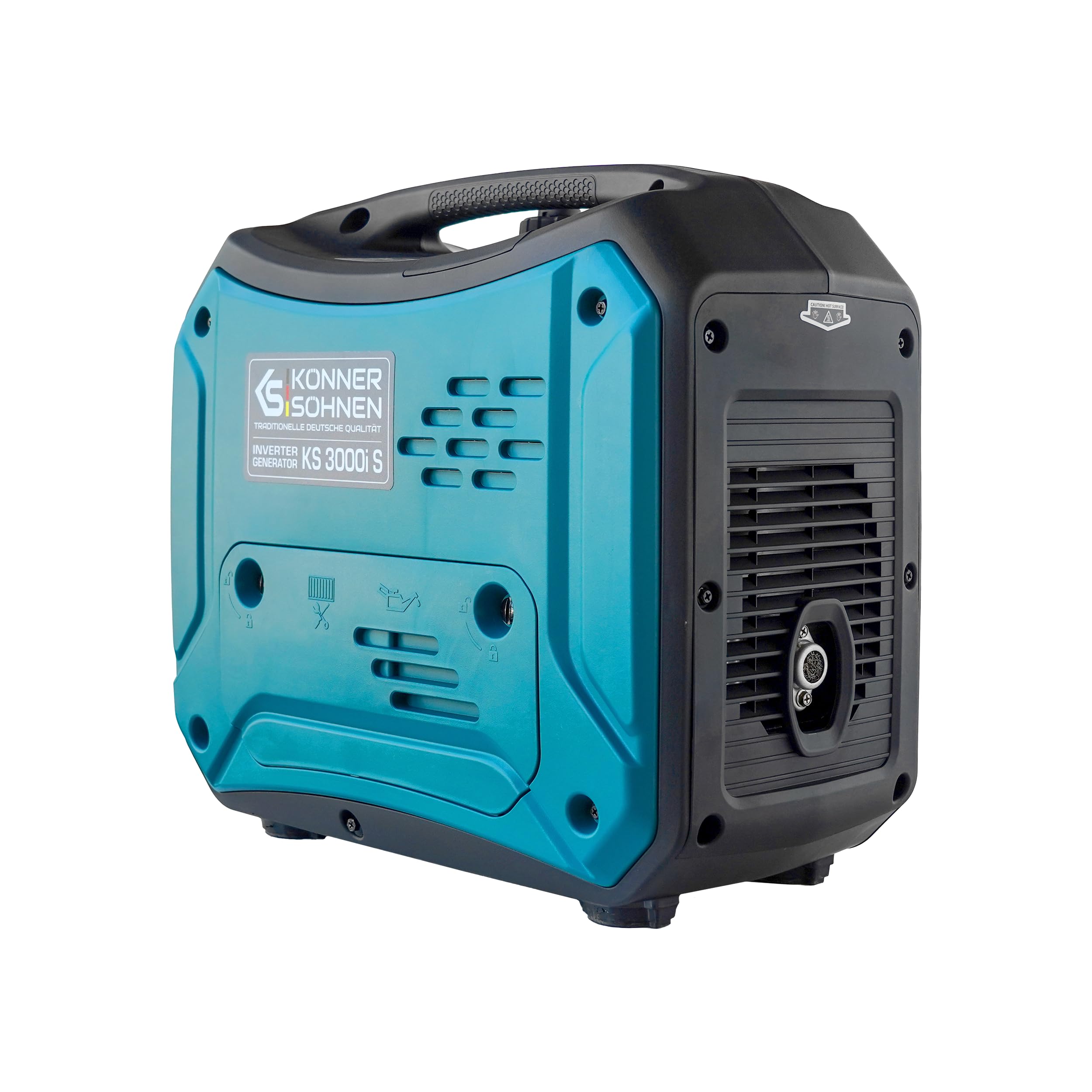 K&S Könner&Söhnen Generador de corriente KS 3000i S 3000 W con 3,3 kW de potencia máxima, generador de corriente con modo ecológico, generador de corriente de emergencia, onda sinusoidal pura