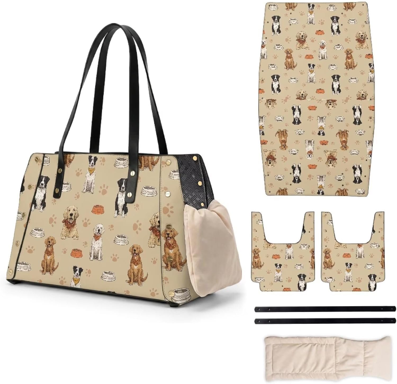 Dog Dog Purse Carrier Fashion Lightweight Small Pet Carrier Soft Sided Dog Shoulder Bag Comfortable Puppy Carrier for Small Dogs Cats Rabbit Daily Use