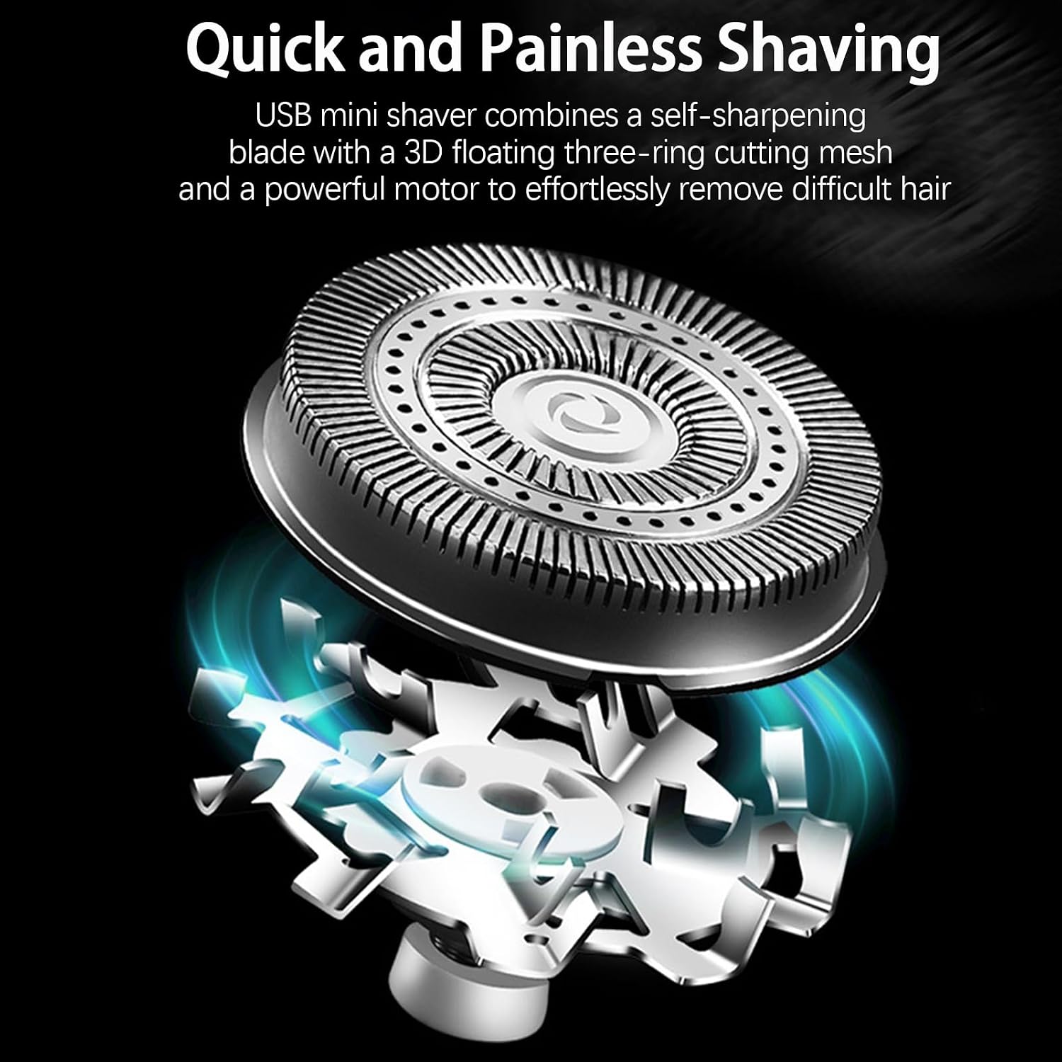 Mini Portable Electric Shaver, 2025 New Upgrade Electric Shavers for Men, USB Rechargeable Waterproof Mini Shaver, Pocket Size Powerful Electrics Razor for Travel Office Business Trip (Green)