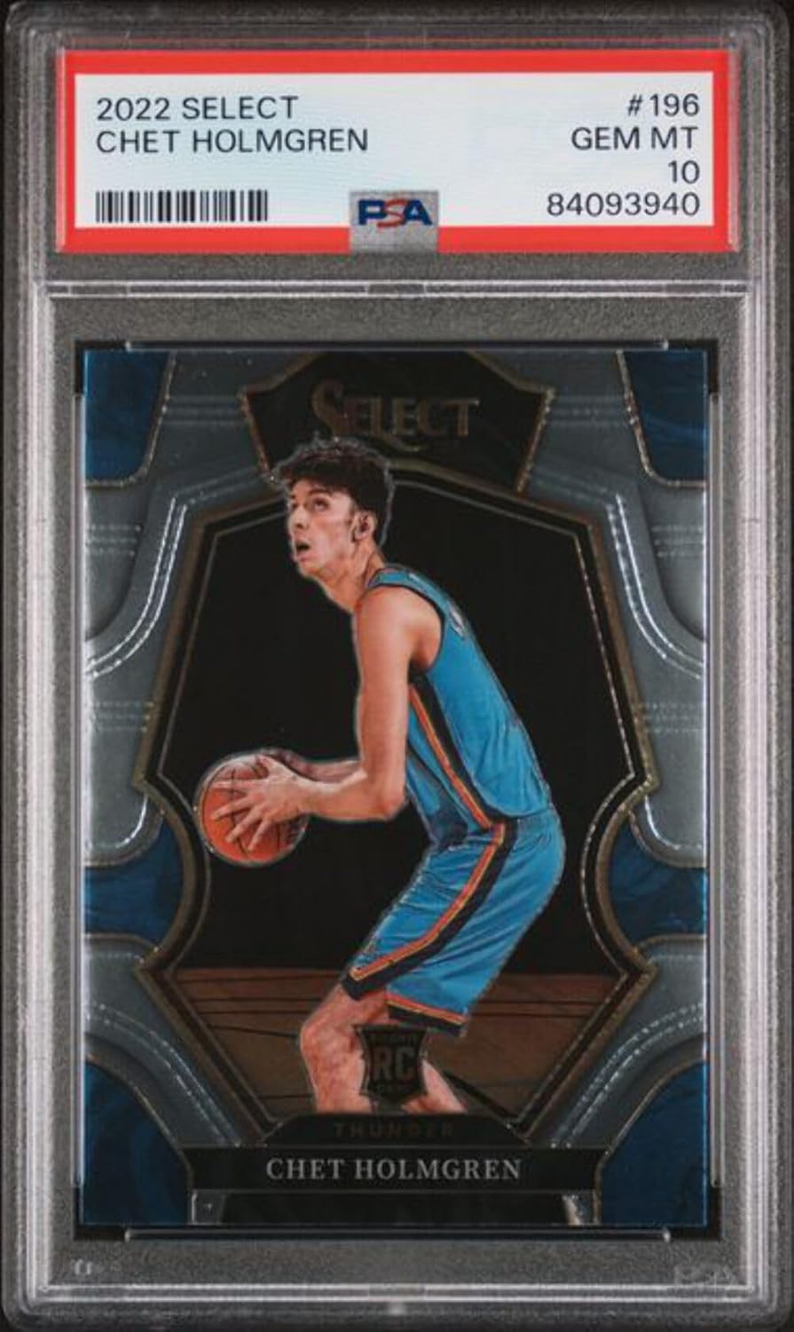 Graded 2022 Panini Select Chet Holmgren #196 Rookie RC Basketball Card PSA 10 Gem Mint