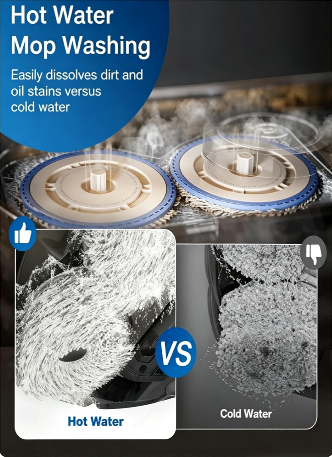 Oryginalny uchwyt na mopa Tru-Edge Tech. Kompatybilny z ECOVACS Robot Odkurzacz, do T30S Combo /T30 Pro/T50 (Max) Omni Akcesoria Części Zamienne (Dodaj Mop 1 para)