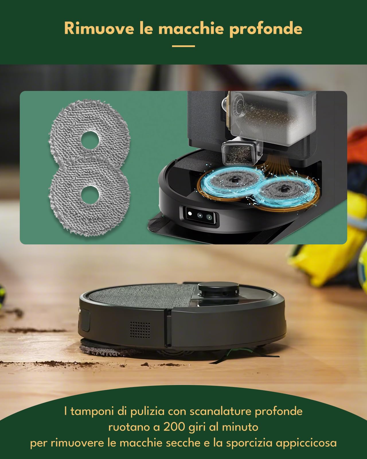 24 Accessori per iRobot Roomba Plus 405/505 Combo Robot Aspirapolvere : 1 Spazzola Principale, 6 Spazzole Laterali, 4 Filtri HEPA, 6 Sacchetti per Aspirapolvere, 6 Salviettine, 1 Spazzola