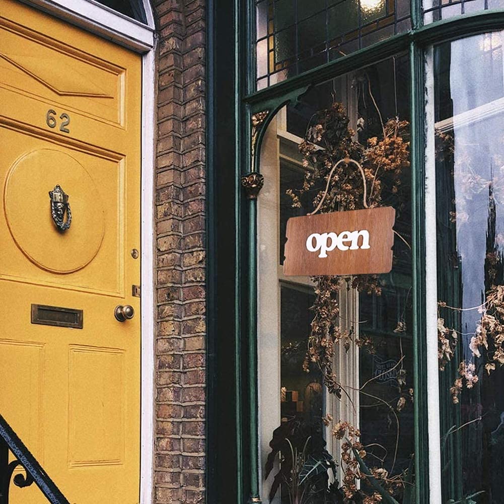 Amazon | オープン クローズ 看板 OPEN CLOSED 木製 両面 カフェ お店