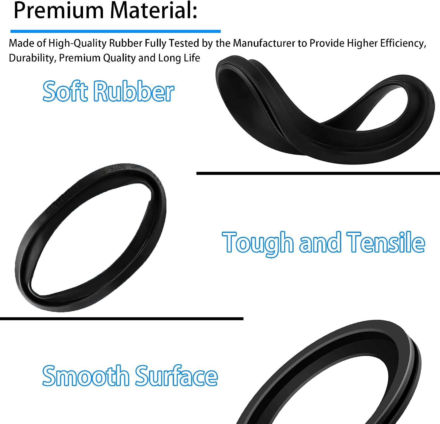 2 Pack RV Toilet Seal Replacement for Dometic 300/310/320 Toilets, High-Grade Flush Ball Seal Gasket Kit 385311658 - Durable Rubber, Easy Installation, Fix Leakage & Odor, for Camper/Travel Trailers