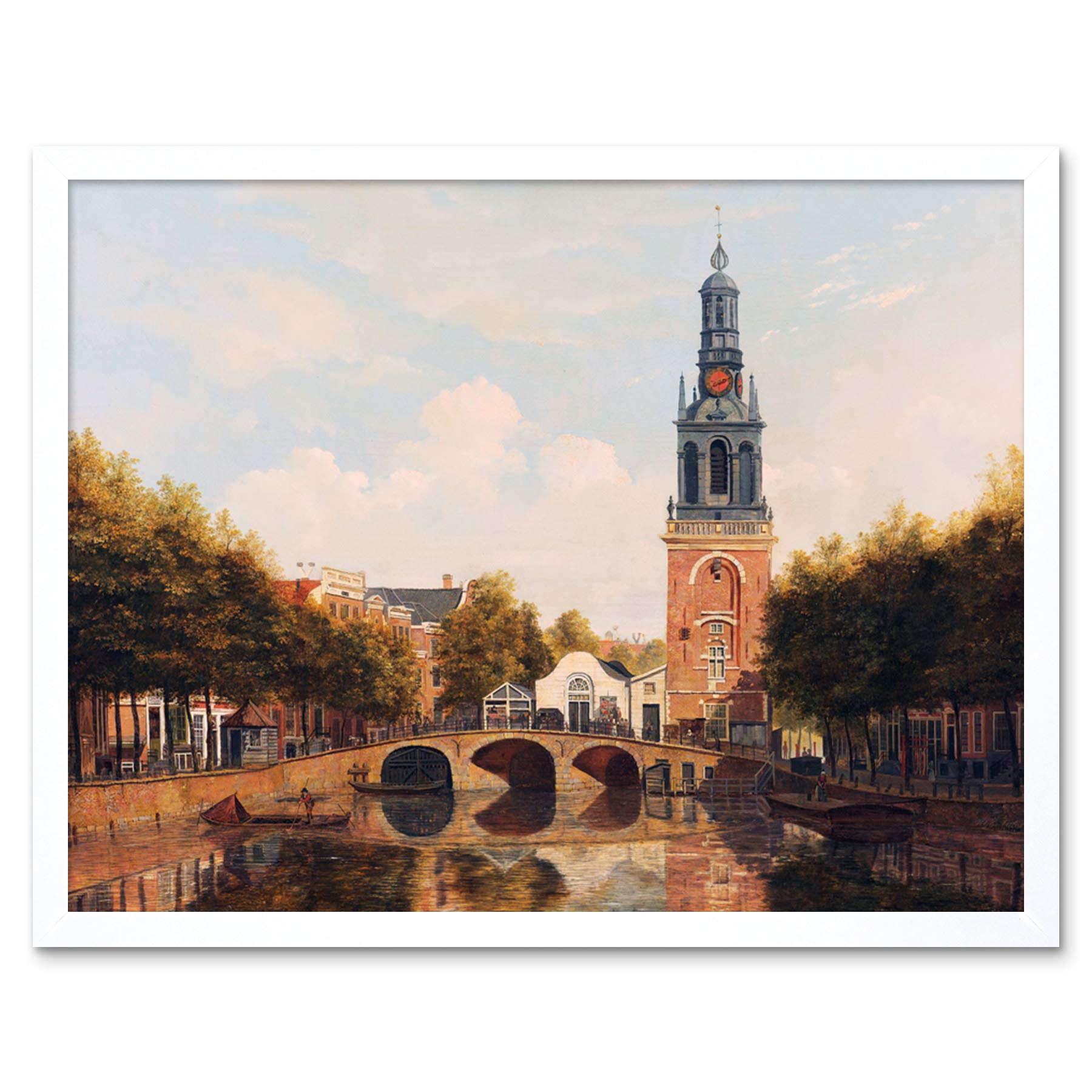 Artery8 Cate Jan Roodenpoortstoren Amsterdam Painting Art Print Framed Poster Wall Decor 12x16 inch