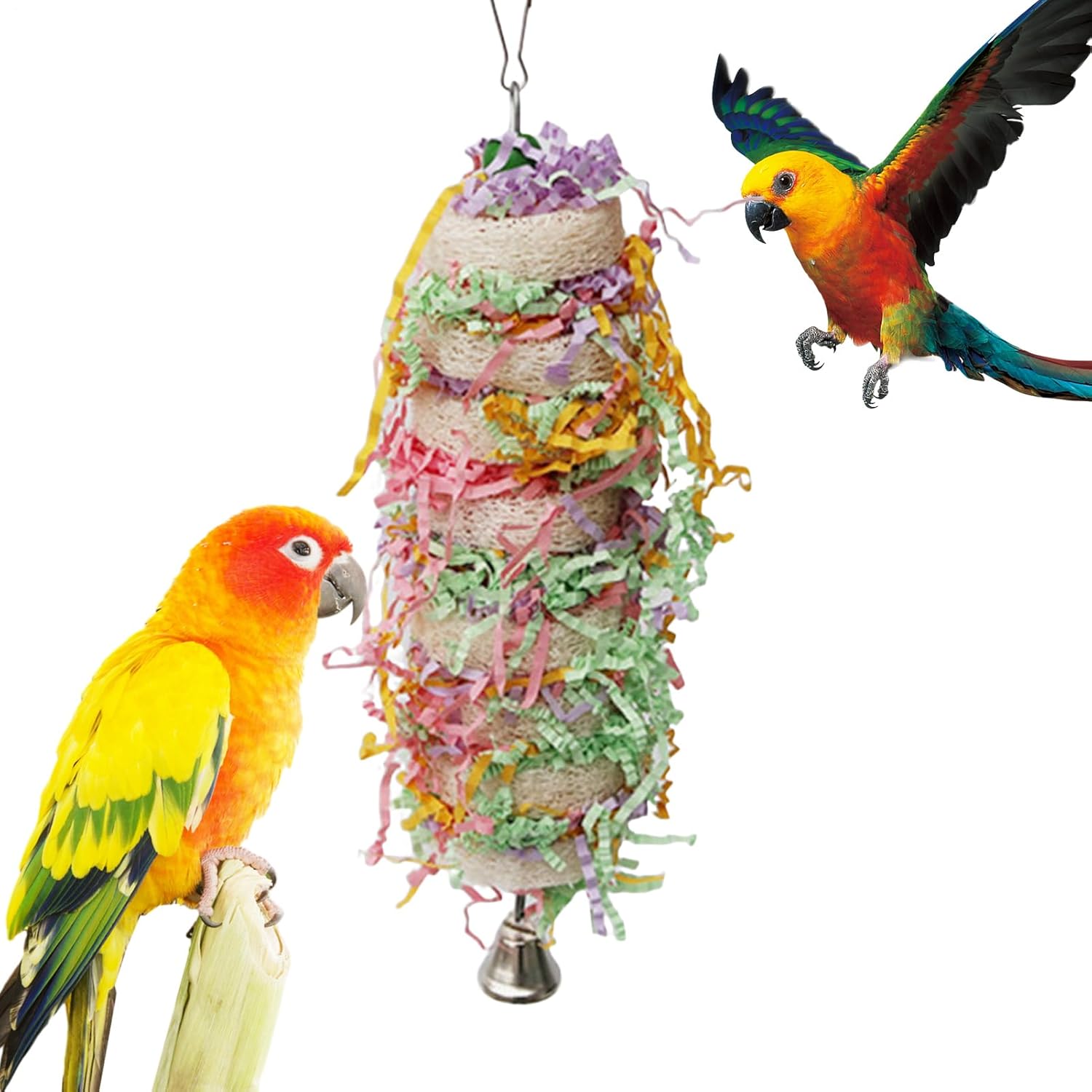 Dudsodi Futter Suchspielzeug Für Sittiche | Nag Und Zerreiß Spiel Für Vögel – Unterhaltsames Wellensittich Spielzeug | Für Wellensittiche Unzertrennliche Aras