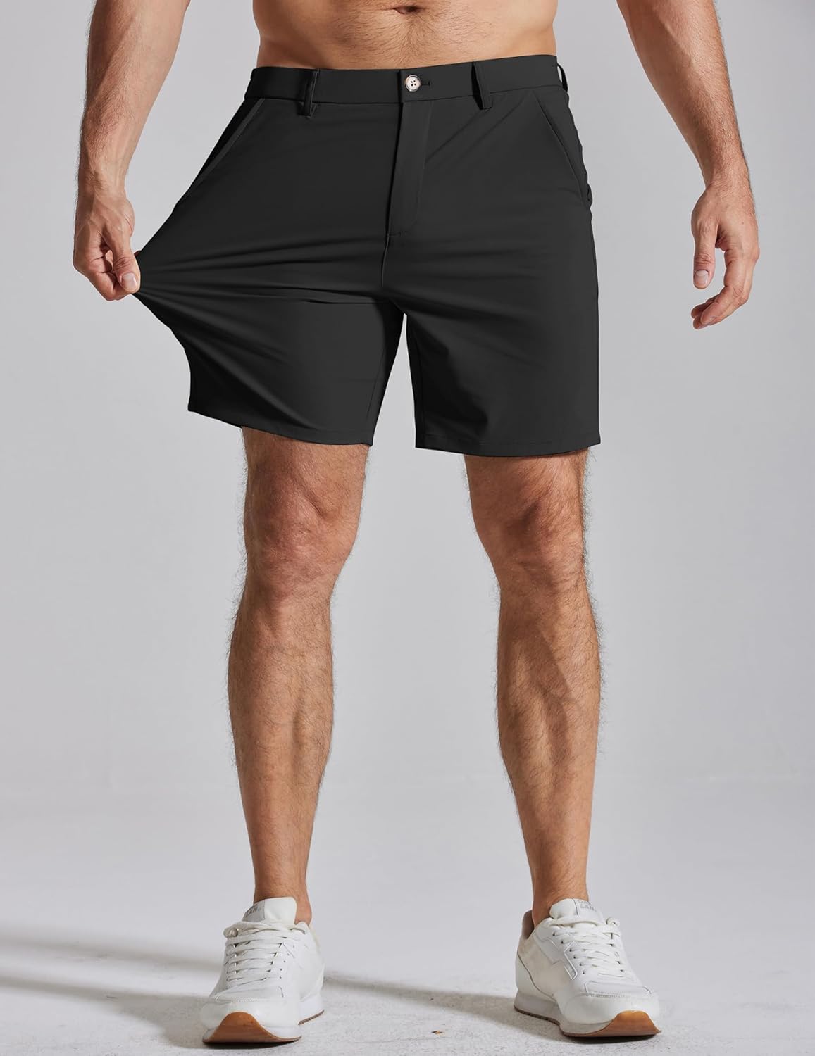 COOFANDY Men's Casual Shorts 7" Stretch Golf Shorts with 4 Pockets Quick Dry Lightweight Shorts Dress for Hiking Work - Image 2