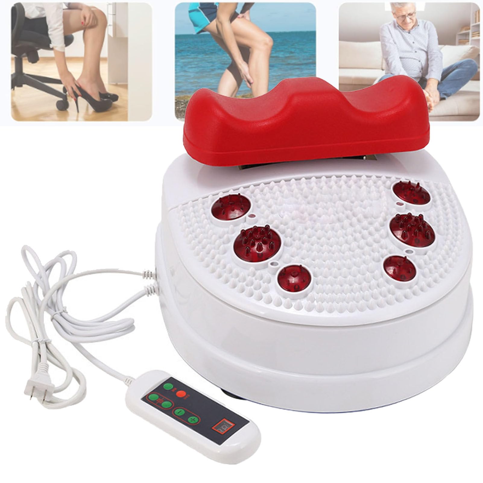 Masseur de pied oscillant avec massage chi fitness pour stimuler la circulation