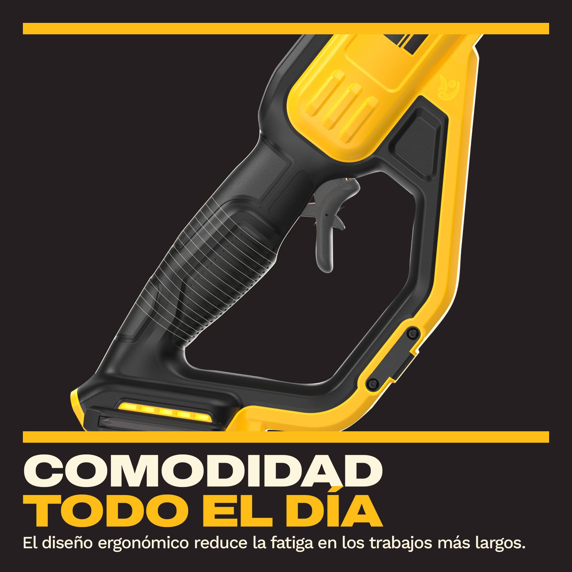 DEWALT 18V XR Podadora de Altura Profesional; Corte potente y preciso para ramas altas, Solo herramienta, DCMPP569N-XJ