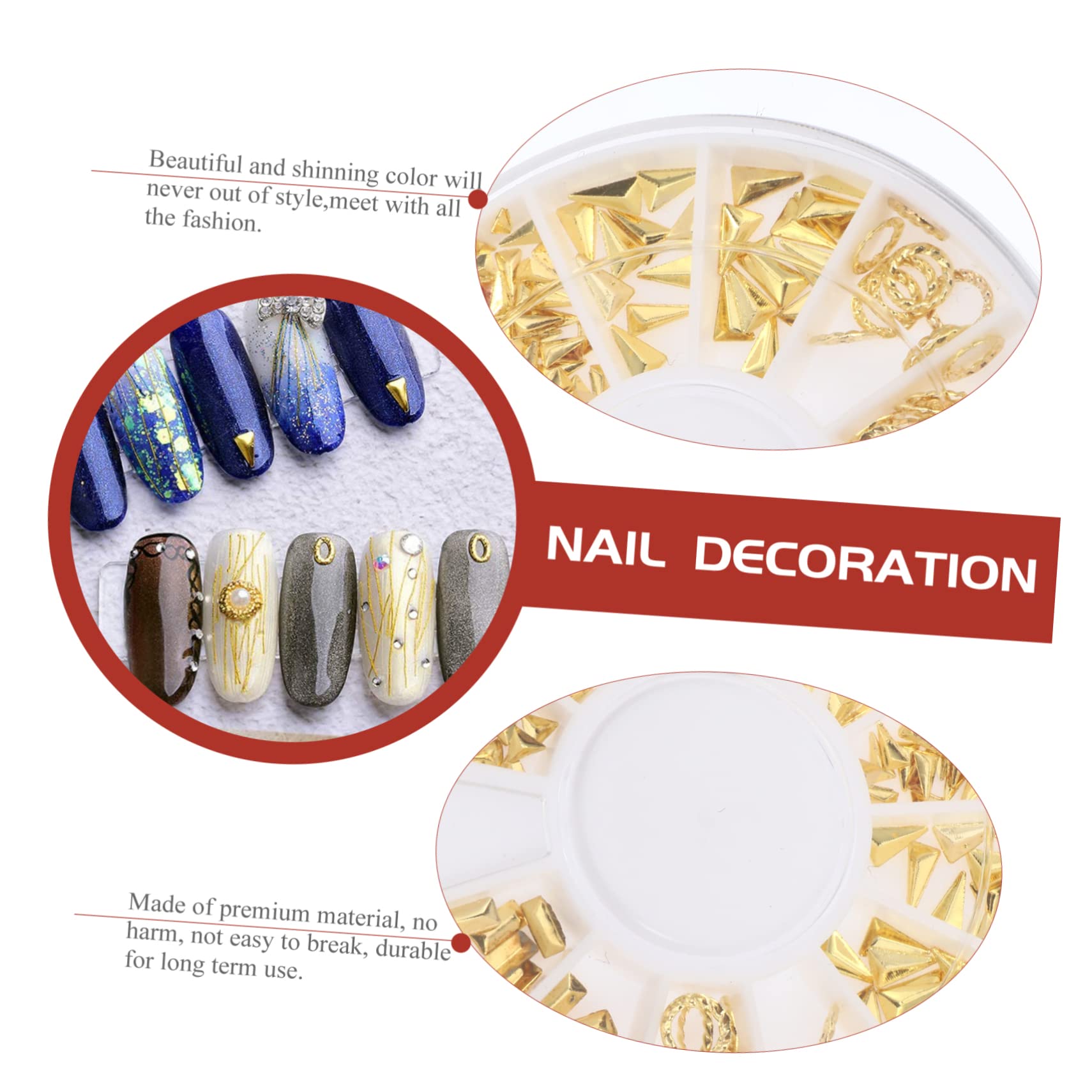 3 Set Decorazioni Per Unghie Per Nail Art Accessori Per Manicure Diy Eleganti Abbellimenti Per Unghie 8 Scatole*3