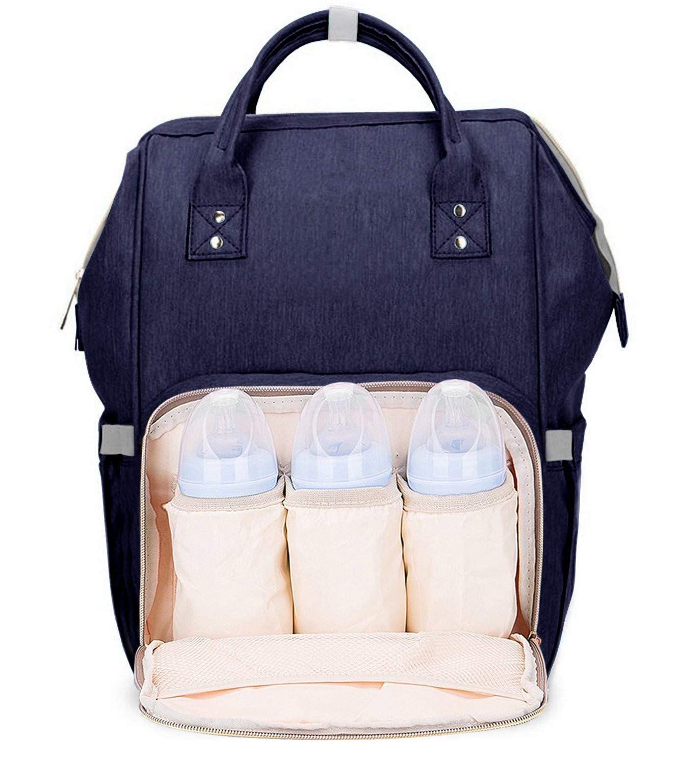 Elegant Diaper Bag for Mothers for Travel, Maternity Bag for Newborn Baby, Mothers Travelling Bag, Multipocket Water Resistant Baby Bag, Hospital Bag for Moms with Warranty(Blue)-image-2