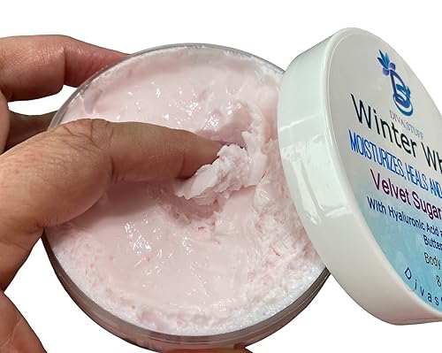 Miniatura 3 de Diva Stuff Crema corporal Velvet Sugar Scent Winter Whip, protege, cura e hidrata la piel seca de invierno, ideal para deportes al aire libre