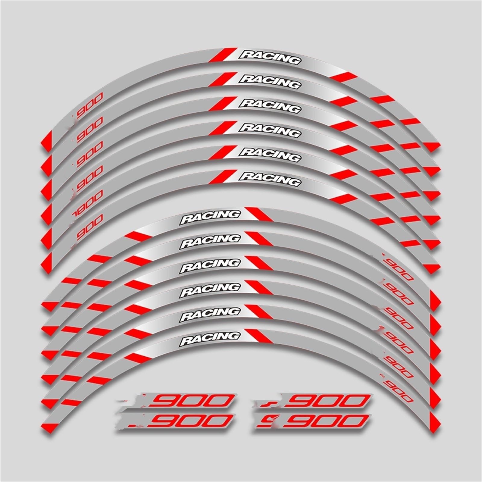 Motorcycle Front and Rear Wheel Hub Decal Set Improved Decoration Rim Reflective Stickers for Kawasaki Z900 Z 900 Decorative(Color2)