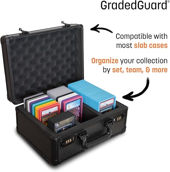 GradedGuard BGS Card Slab Protector Case, Standard BGS Size, Impact Resistant TPU Holder, Drop & Scratch Proof Frame for Graded Sports TCG Collectible Trading Cards. (Purple)