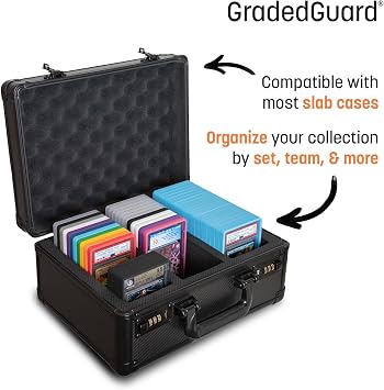 GradedGuard BGS Card Slab Protector Case, Standard BGS Size, Impact Resistant TPU Holder, Drop & Scratch Proof Frame for Graded Sports TCG Collectible Trading Cards. (Purple)