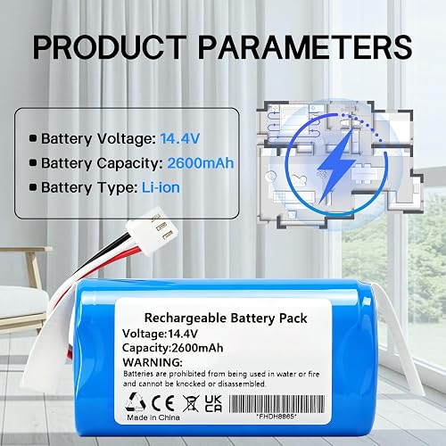 MD-C30B LTR300VX Aspirateur Batterie pour Liectroux C30B, C30B 2D WiFi - 2