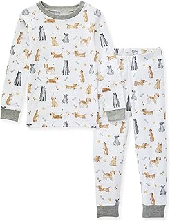 Burt's Bees Baby Baby Boys' Pajamas, Tee and Pant 2-Piece Pj Set, 100% Organic Cotton