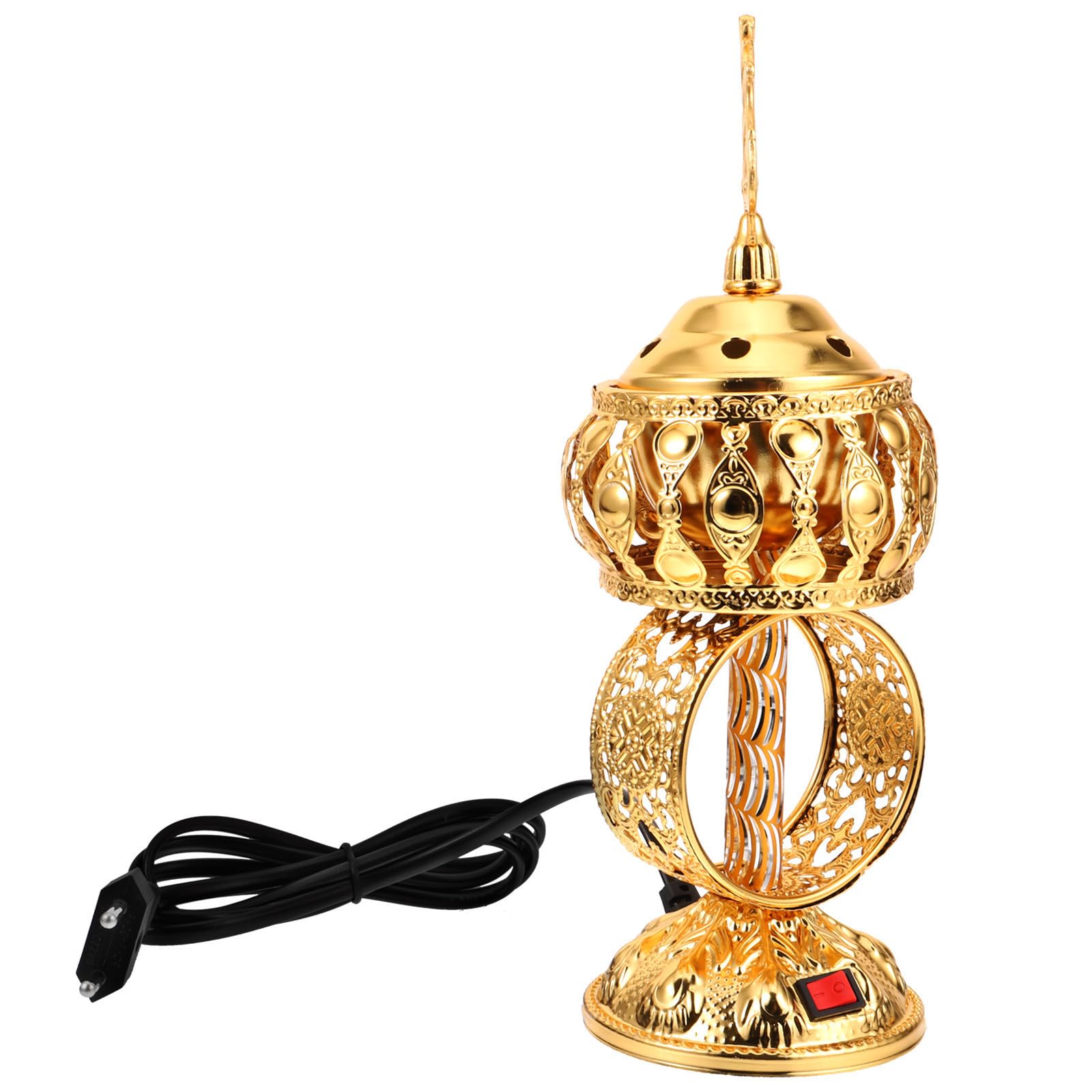 Brûleur de parfum électrique métal doré antibasculement design singulier bureau