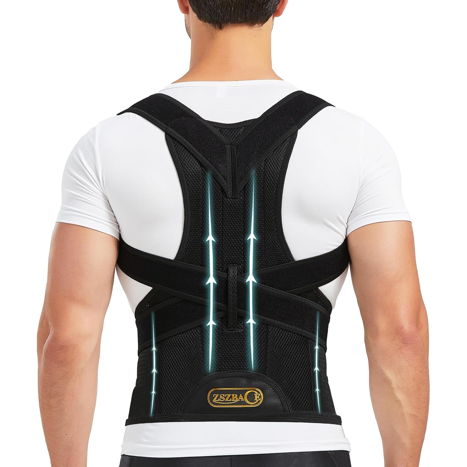 Back Brace and Posture Corrector for Men and Women Adjustable Back Straightener Posture Corrector, Scoliosis and Hunchback Correction, Spine Corrector, Support for Upper Lower Back Pain Relief