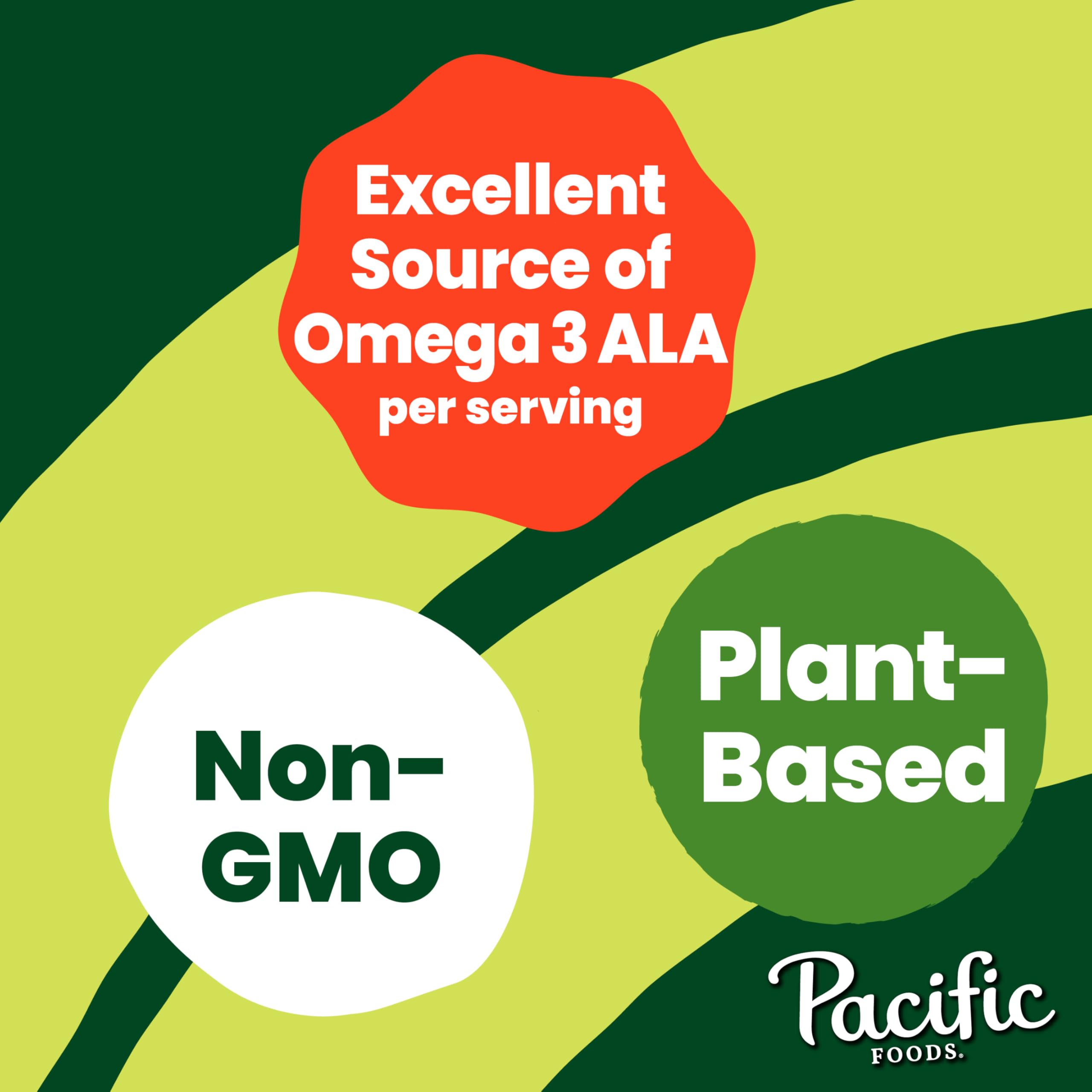 Pacific Foods All Natural 32Oz Boxes Keto Friendly, Unsweetened Hemp - Vanilla, 384 Fl Oz, Pack of 12