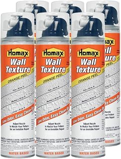 Homax 6 Pack of 10 oz 4091 Aerosol Texture Water-Based Orange Peel Wall Texture