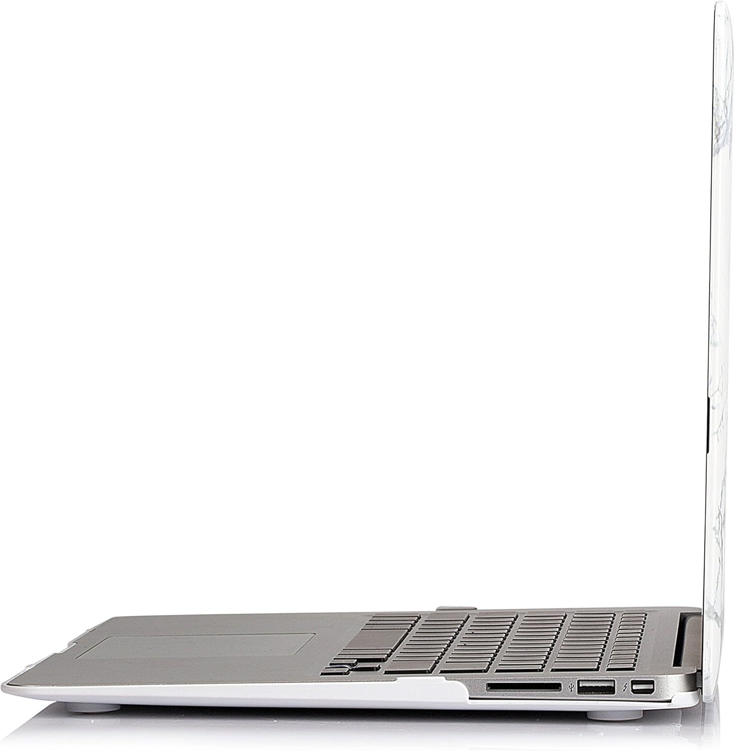 RUBAN Case Compatible with MacBook Air 13 Inch (Models: A1369 & A1466, Older Version 2010-2017 Release), Slim Snap On Hard Shell Protective Cover, (White Marble) - Image 6