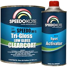 Speedokote SMR-115/150-K-M - Low Gloss 2.1 VOC Urethane Clear Coat, Gallon kit Clearcoat with Medium Speed activator