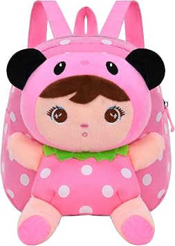 Cute Toddler Backpack Plush Doll Toy Snack Travel Bag Preschool Shoulder Bag Gift for Kid