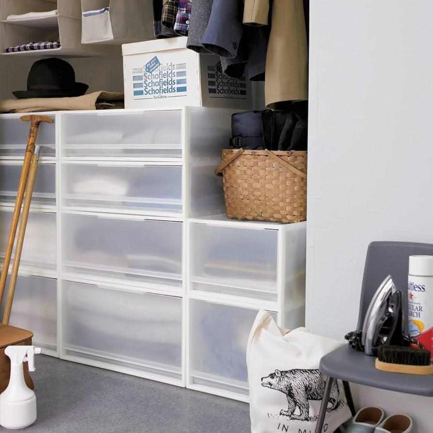 Amazon｜無印良品 ポリプロピレン収納ケース ワイド 小 幅55×奥行44.5