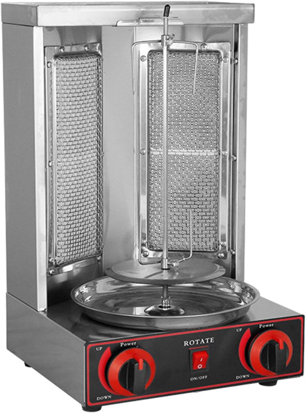 Commercial Doner Kebab Machine Gas Automatic Rotation Vertical Broile Stainless Steel LPG Roasters for Restaurant Home Kitchen Commercial Usage