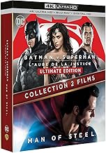 BATMAN VS SUPERMAN / MAN OF STEEL - Coffret 2 Films - Blu-Ray 4K - DC COMICS