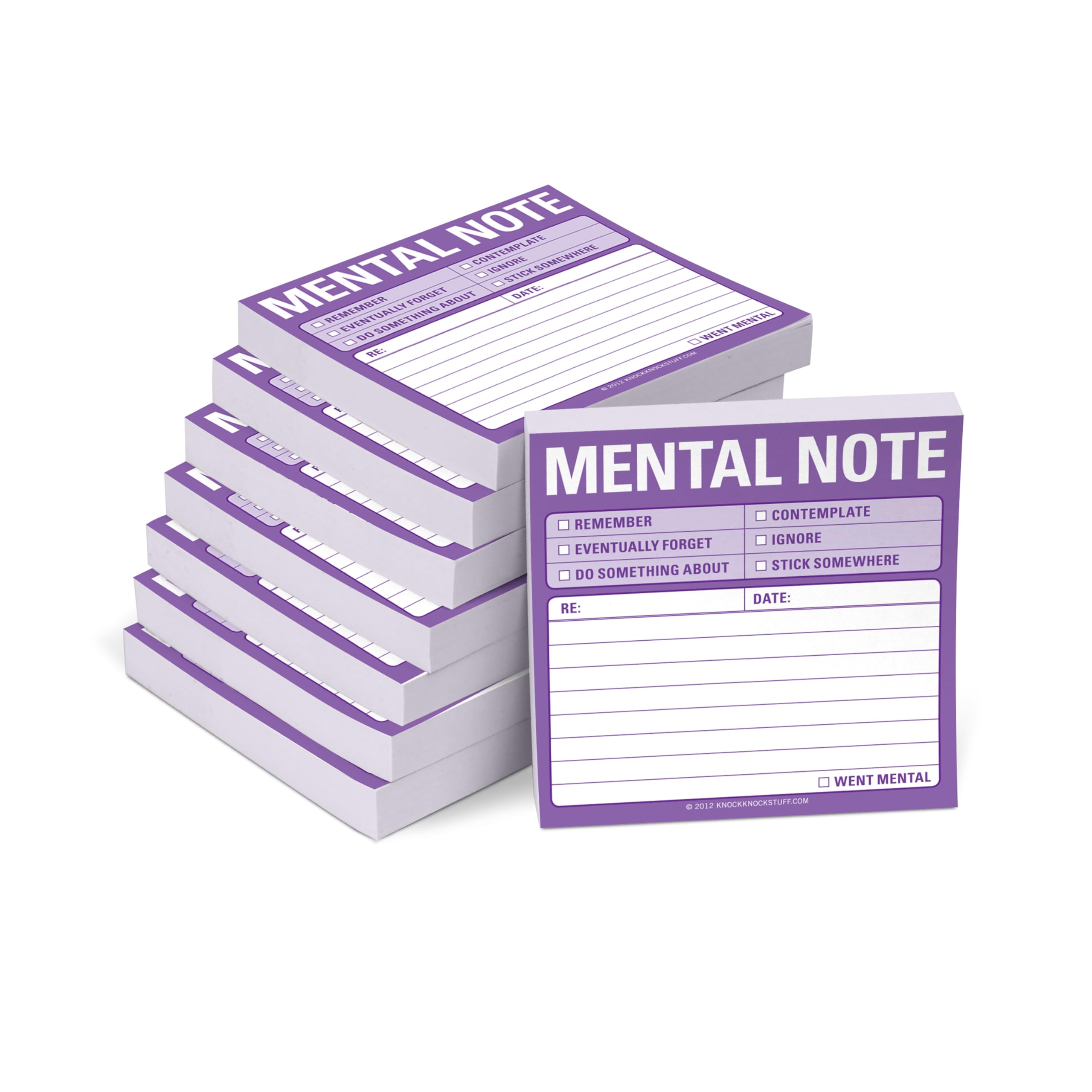Knock Knock 8-Pack Sticky Notes: Mental Note (12435)