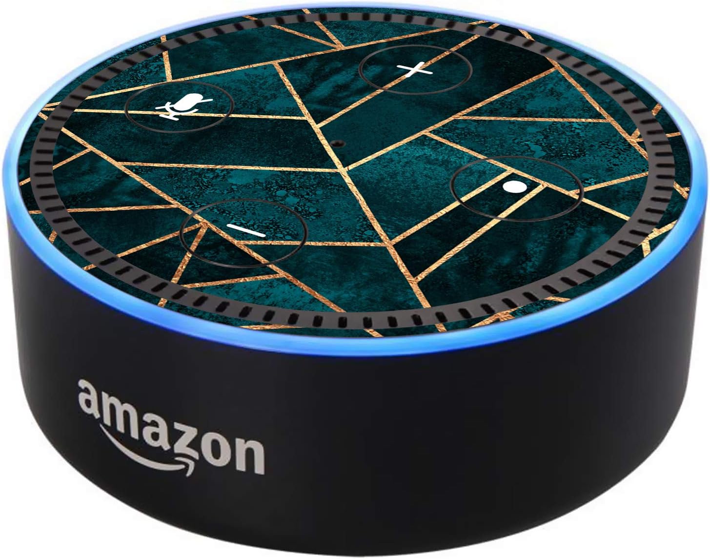 Head Case Designs Officially Licensed Elisabeth Fredriksson Pink and Black Sparkles Vinyl Sticker Skin Decal Compatible with Amazon Echo Dot (2nd Gen) - Skin only Echo Dot (2nd Gen) is NOT Included