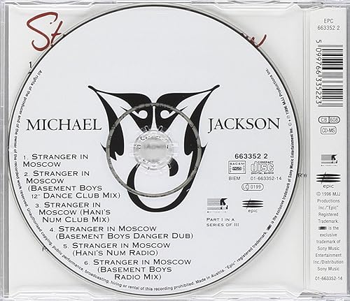 Miniatura 2 de Michael Jackson - Stranger In Moscow - Epic - 663352 2 Epic - EPC 663352 2