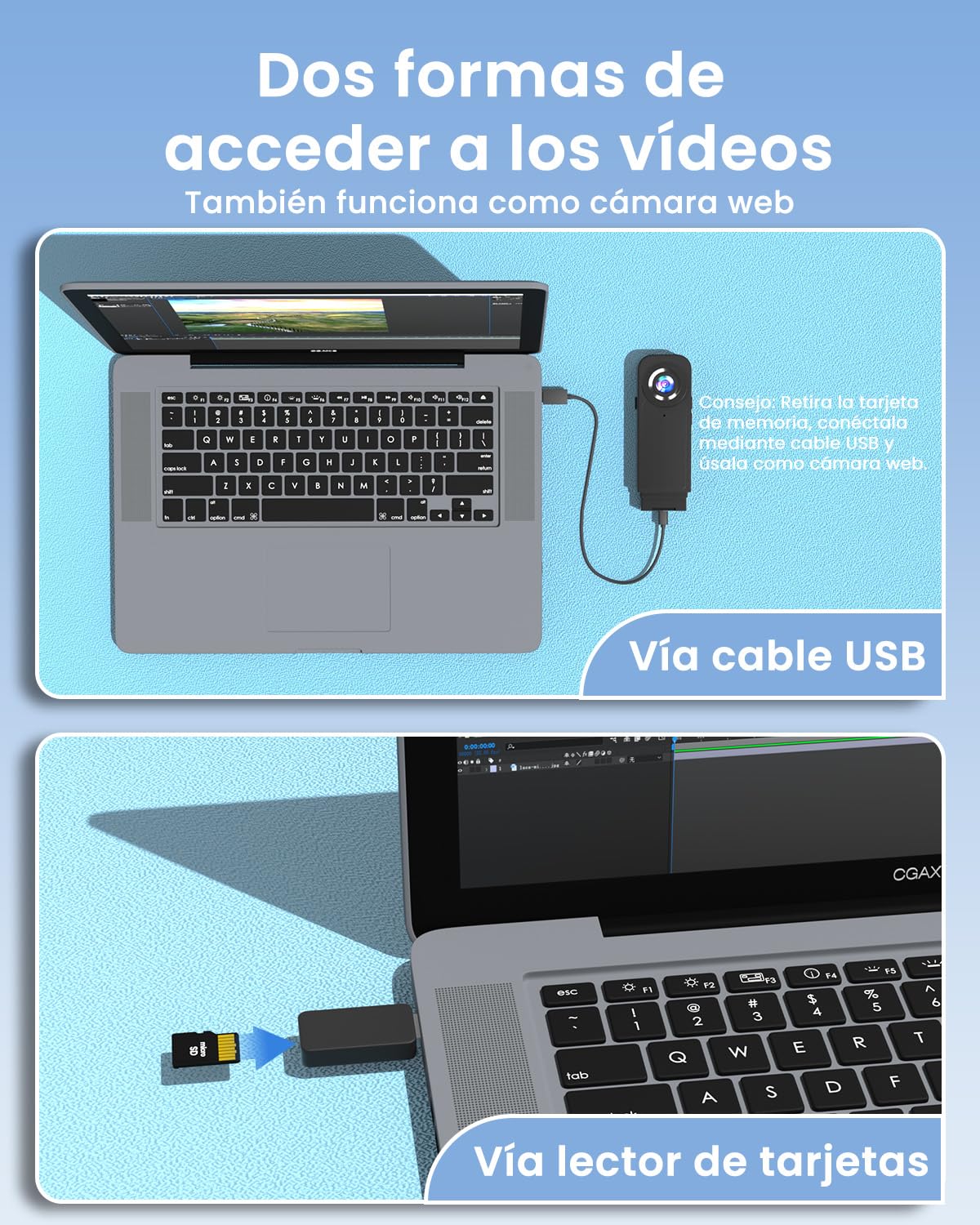 Bextgoo Mini Camara Espia sin WiFi, 1080P Body CAM con TF de 64 GB Bodycam | camara espia bateria larga duracion 1000mAh, camara corporal Visión Nocturna y Detección de Movimiento