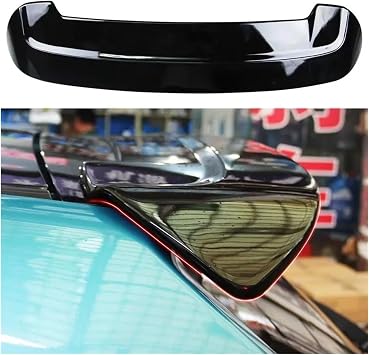 Compatible with Suzuki IGNIS Rear Spoiler ABS Material Rear Trunk Spoiler Roof Wing Auto Accessories 2017 2018 2019 2020Black
