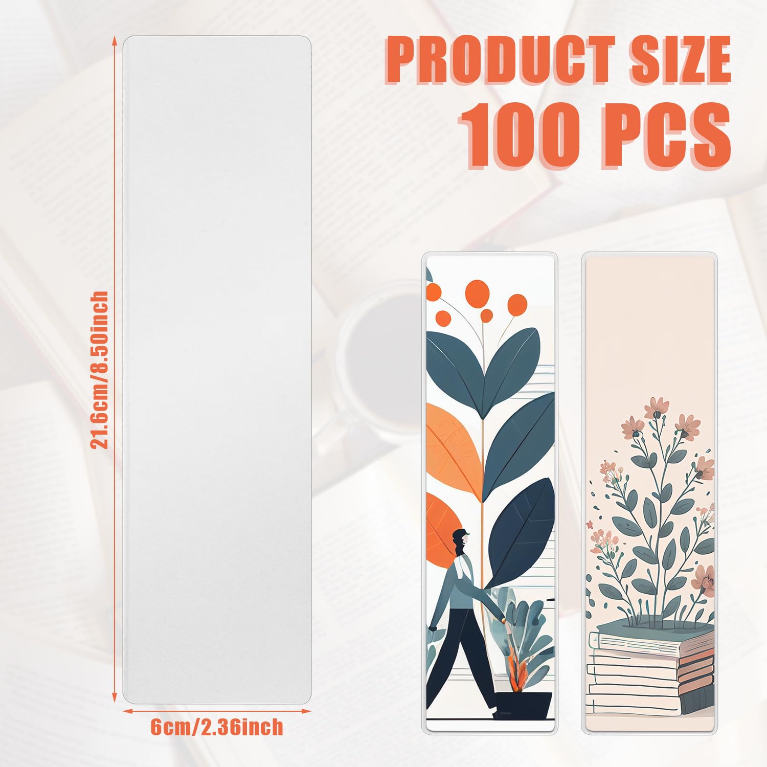 100pcs Bookmark Laminating Pouches - Image 2