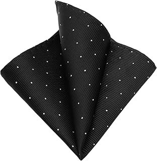 Mens Pocket Squares Polka Dots Handkerchiefs for Men Suit Pocket Square for Tuxedo Formal Casual