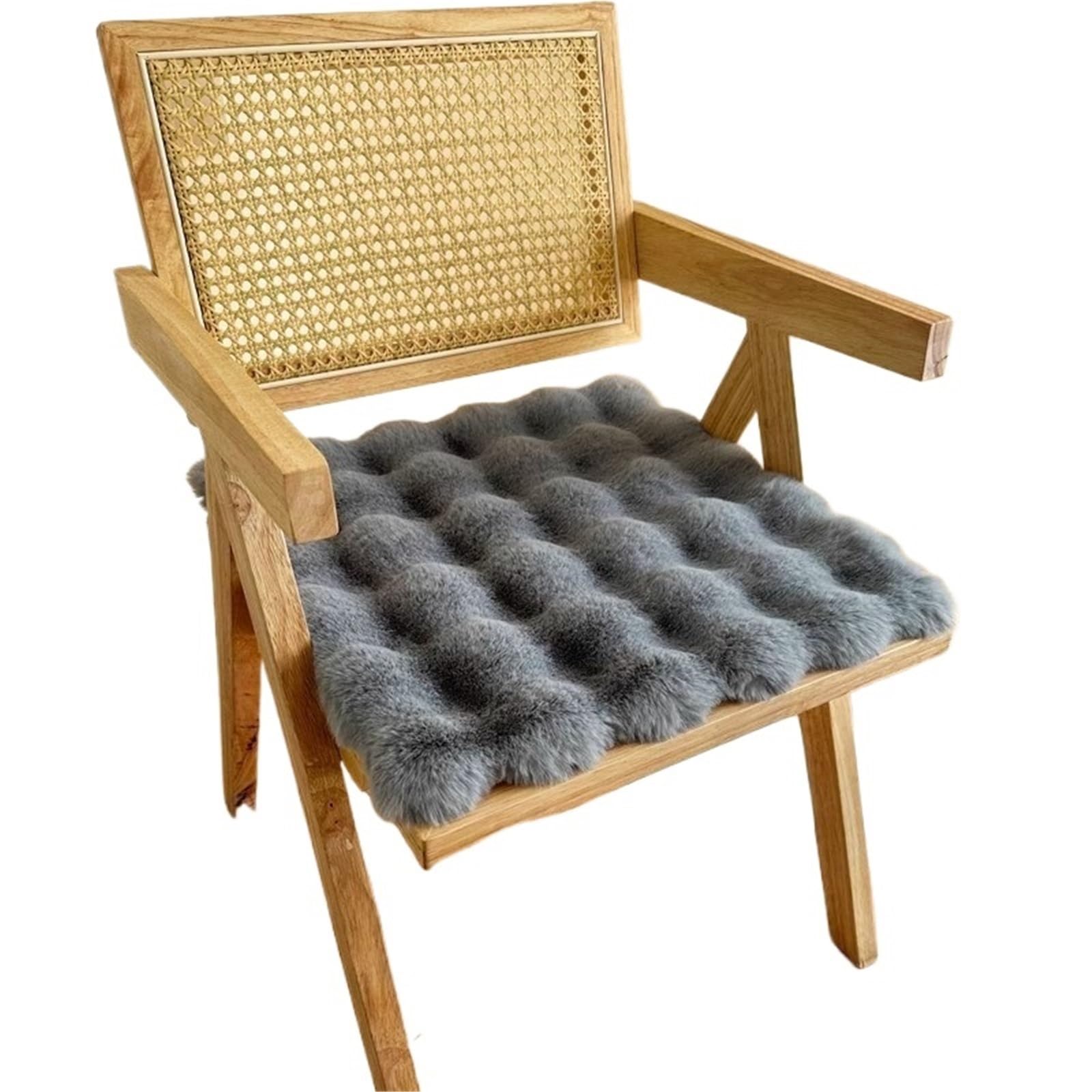 EnxJire Dining Chair Seat Cushions Plush Chair Cushion Computer Office Casual Dining Thickened Student Stool Seat(Color 2)